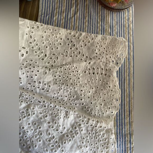 Johnny Was 4 For Love & Liberty White Embroidered Cardigan Sz M Línen Boho - Picture 7 of 12